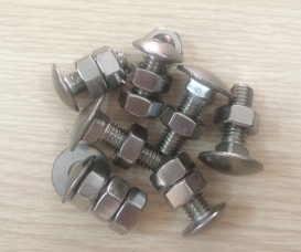 Bulong đầu tròn cổ vuông inox